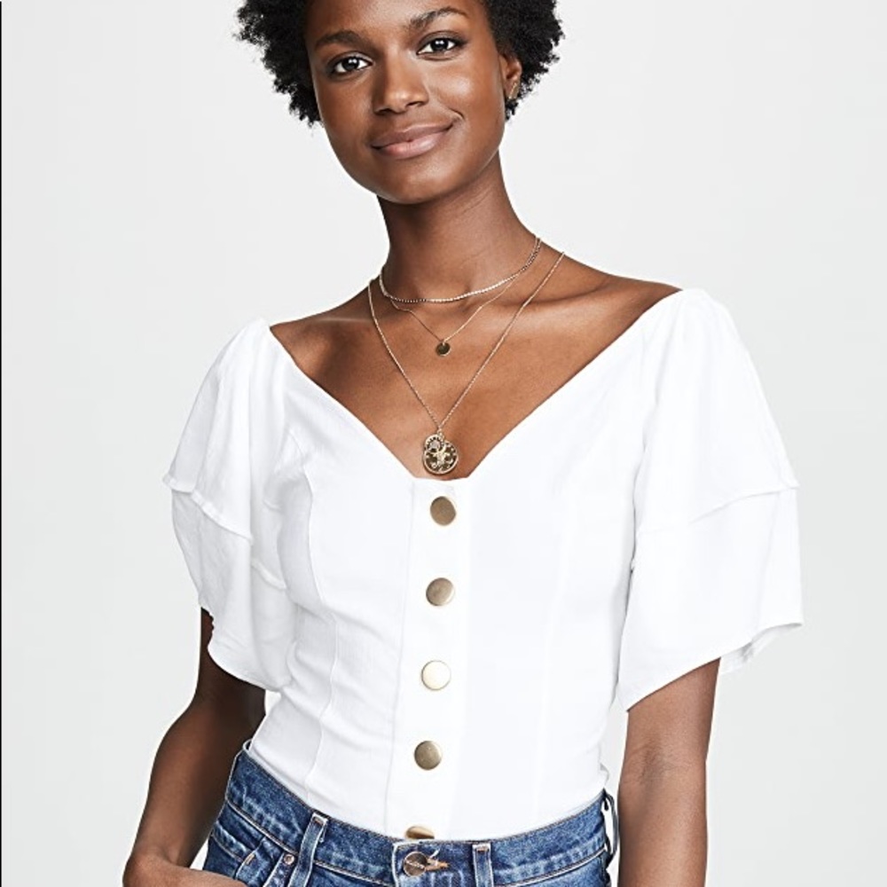 NWT Free People Not Basic Bodysuit Size L